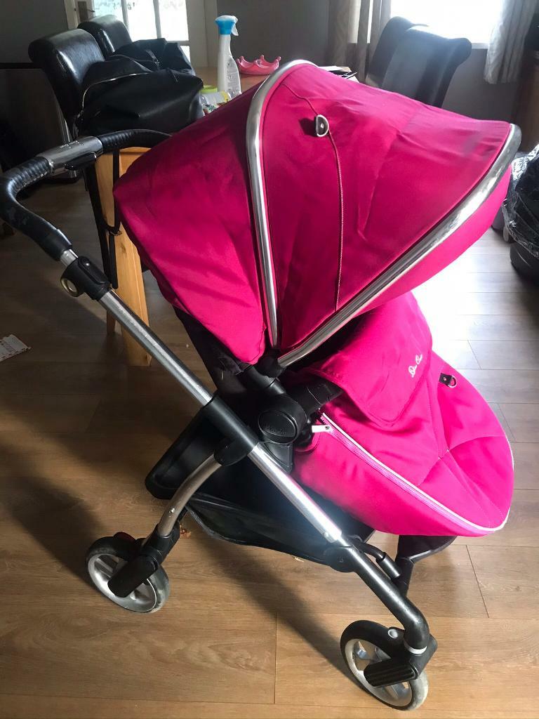 silver cross travel system pink